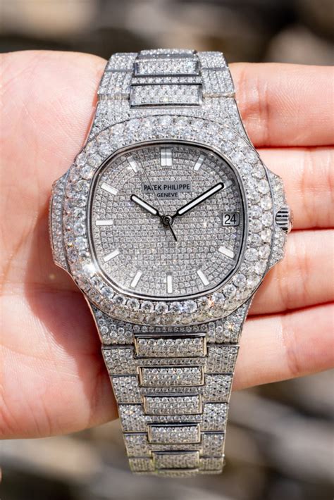 patek philippe nautilus watch strap|Patek Philippe full diamond price.